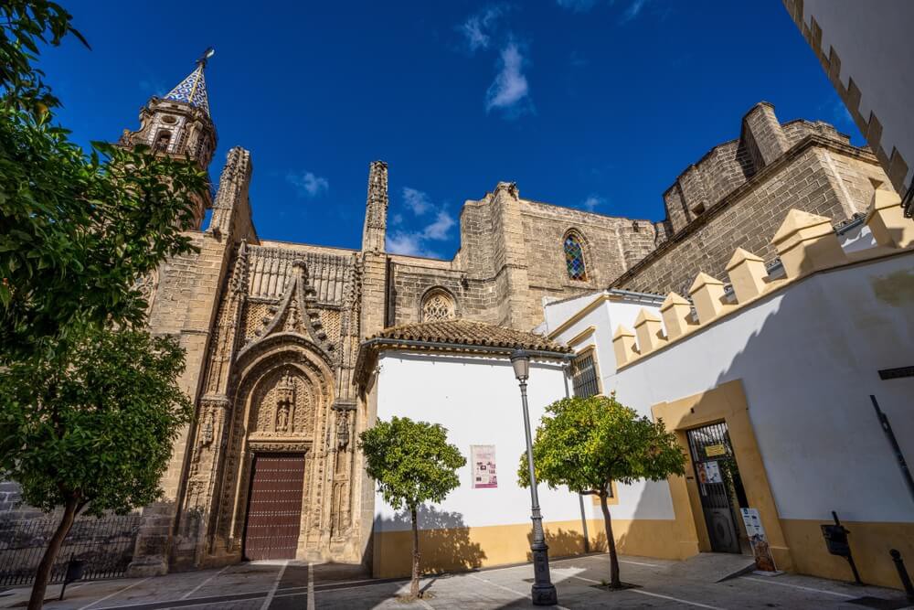 Iglesia San Miguel: The elaborate facade of the San Miguel Church and the main door