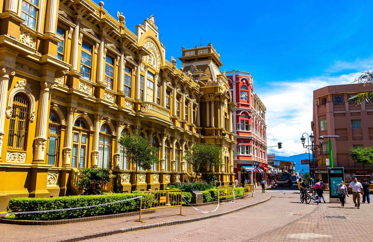 San José, Costa Rica, Sehenswürdigkeiten: Stadtzentrum mit Postgebäude.