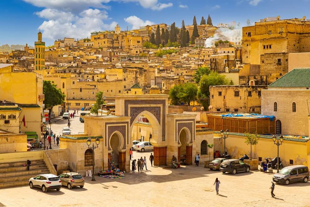 Things to see in Fez: A bird’s eye view of the entryway to the Medina