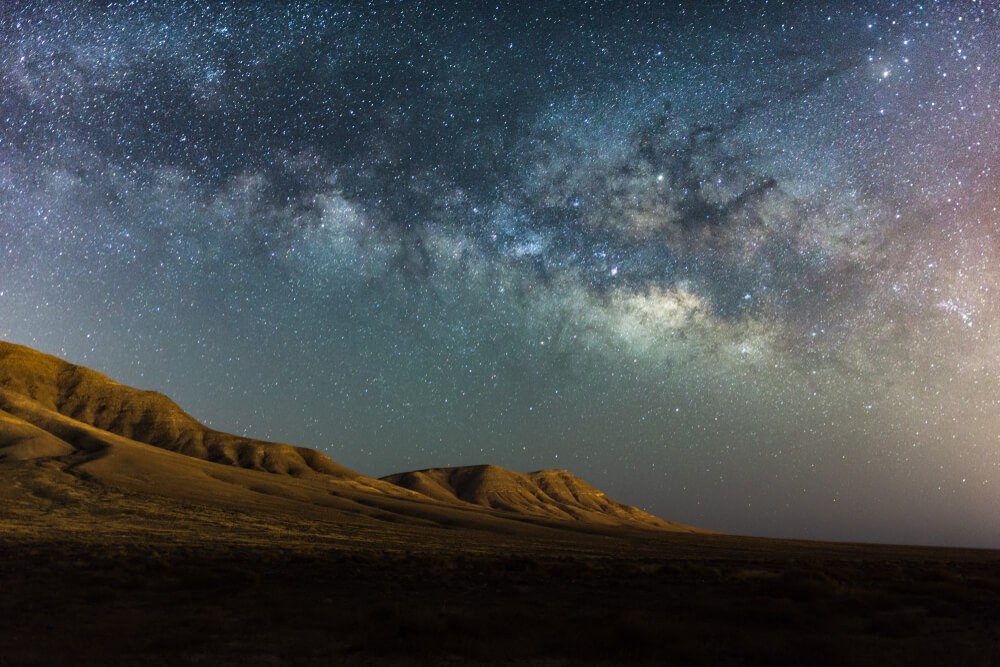 Dark skies Lanzarote: A starry sky lighting up Lanzarote’s volcanic landscape