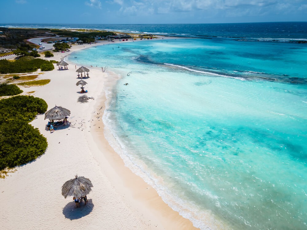 Baby Beach is a popular destination for Aruba family vacations. 