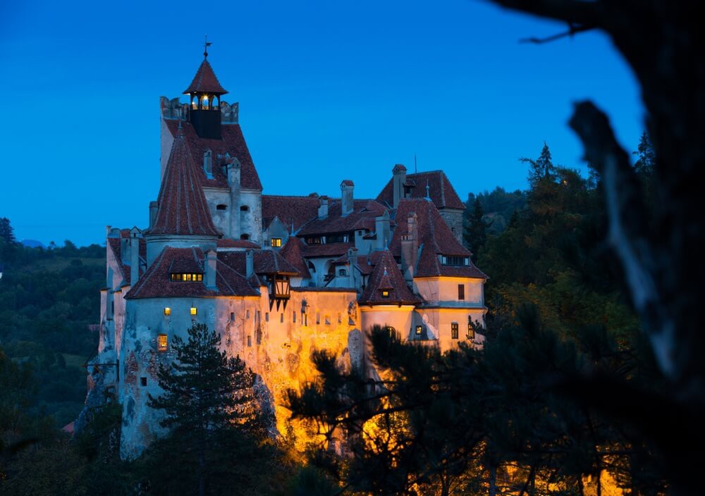 Bran Castle as a European Halloween destination. 