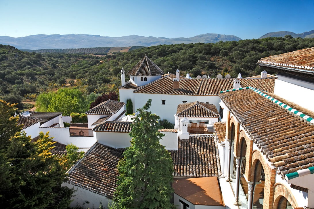 Tourism Day 2023: Traditional Andalusian interior architecture of La Bobadilla Royal Hideaway Hotel